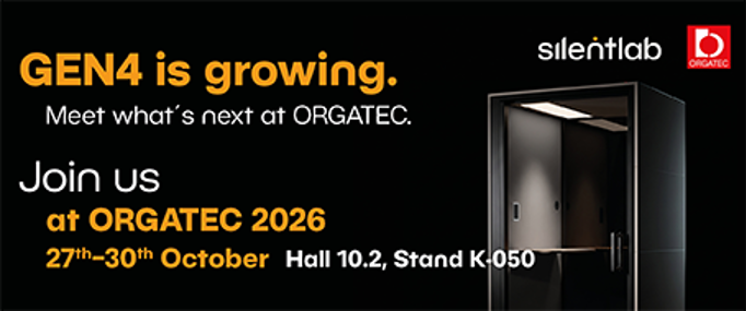 Silentlab på Orgatec 2026 – Hall 10.2, Stand K-050